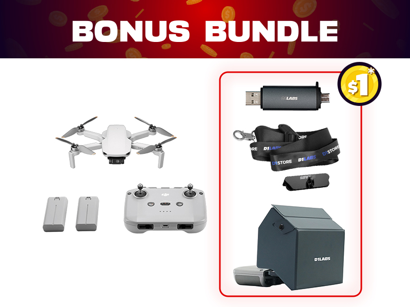 DJI Mini 4K Fly More Combo + $1 Bonus Bundle